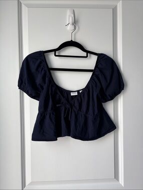 Sunday Best Navy Blue Kaia Top